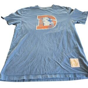 Authentic Retro Sport Blue Retro Denver Broncos Thunder Logo Football Size S